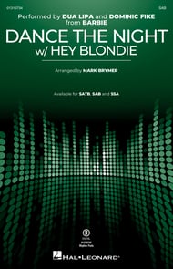 Dance the Night/Hey Blondie SAB choral sheet music cover Thumbnail